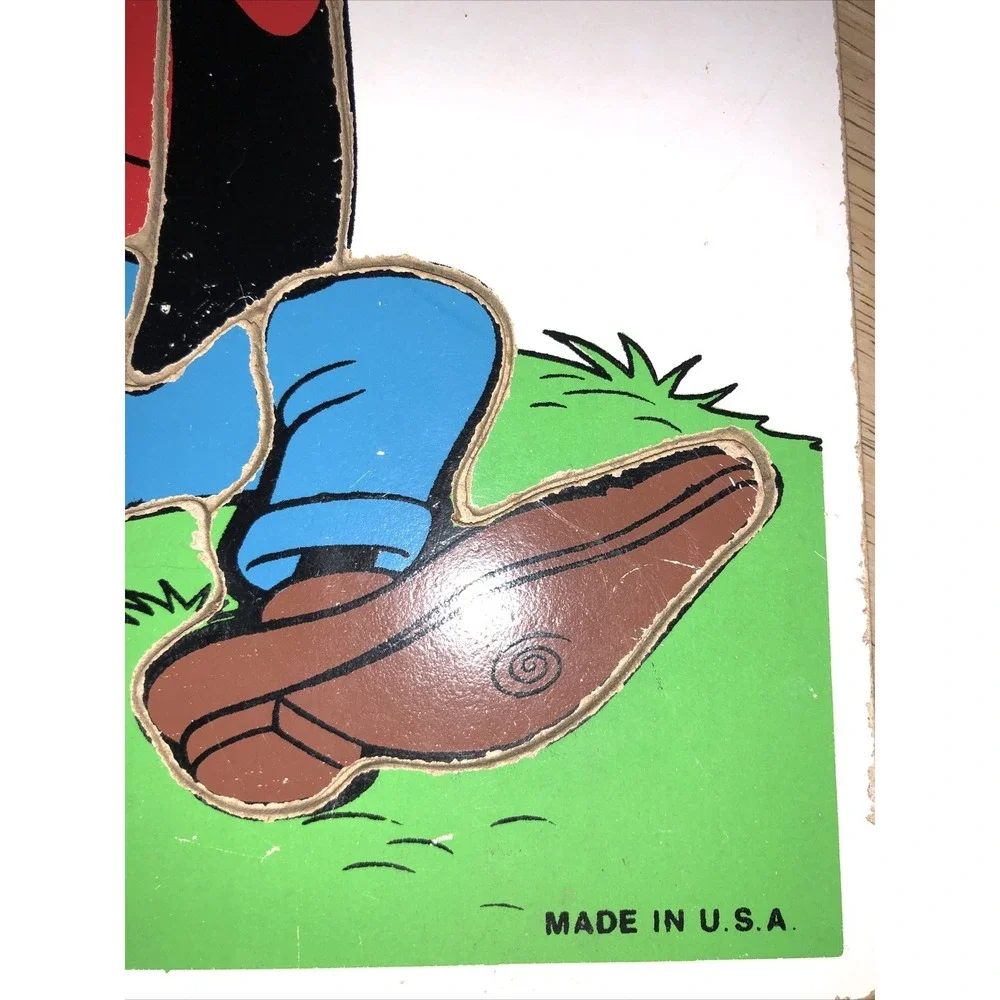 Playskool Disney Goofy Particle Board Puzzle (190-8) - Vintage, ca 1970‎